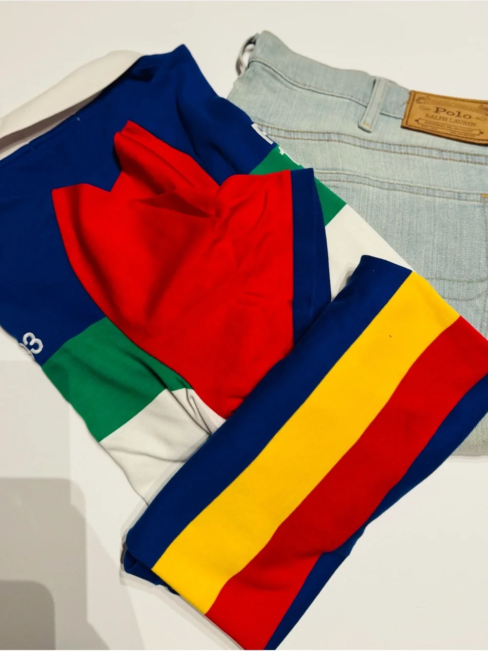 Polo by Ralph Lauren bundle set, 2 shirts xl, 2 denim jeans 38x30 ($75 each)